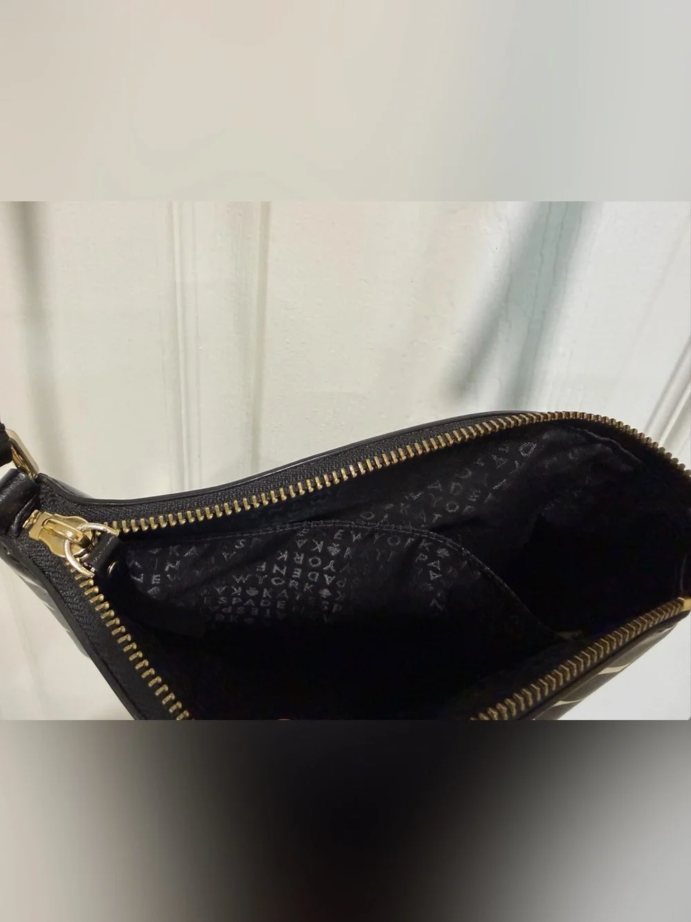 NWOT kate spade Black and White Dot Crossbody Bag